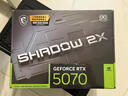 微星（MSI）幻影師 GeForce RTX 5070 12G SHADOW 2X OC AI推理 電競游戲設計智能學(xué)習獨立顯卡 曬單實(shí)拍圖