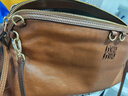 MiuMiu【禮物】繆繆女士Caprice牛皮革大號背包單肩手提包 干邑色 曬單實(shí)拍圖