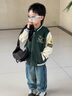 G.duck童裝男童外套春秋兒童棒球服中大童春秋薄款拉鏈衫男孩夾克小學(xué)生 0530藏青色giesgcq 110 尺碼4~5歲【100-110cm】cm 曬單實(shí)拍圖