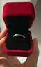 UOSU情侶戒指對戒仿真鉆戒求婚儀式婚禮道具簡(jiǎn)約百搭紀念日送女友老婆 飾愛(ài)一生-情侶對戒活口【紅色戒指盒-禮盒裝】 曬單實(shí)拍圖