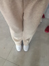 示朵孕婦褲子秋冬外穿闊腿褲2025新款糯米褲大碼加肥加大燕麥加絨XXXL 曬單實(shí)拍圖