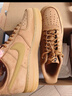 耐克（NIKE）官方男鞋女鞋 AIR FORCE AF1  小麥色空軍一號板鞋運動(dòng)休閑鞋 CJ9179-200 42.5 曬單實(shí)拍圖
