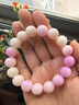 紅良緣白玉菩提根手串單圈真品盤(pán)玩佛珠念珠文玩手串男女手鏈禮物12mm 曬單實(shí)拍圖