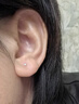 QMXD純999足銀耳釘女2025年新款養耳洞耳環(huán)睡覺(jué)免摘耳骨釘耳棒防堵針 s999足銀耳釘 一對 曬單實(shí)拍圖