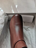 奧康（Aokang） 女鞋冬季靴子女短靴加絨保暖媽媽皮靴棉鞋加厚棕色40碼 曬單實(shí)拍圖