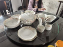 漢茗景德鎮高檔中式骨瓷碗盤(pán)餐具整套10人喬遷之喜陶瓷碗筷碟套裝禮物 【一級骨瓷】60頭丨配高檔錦盒 曬單實(shí)拍圖