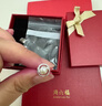 周六福（ZLF）  S925銀淡水珍珠耳釘女漣漪之珠耳針耳飾生日禮物 耳釘一對 曬單實(shí)拍圖
