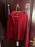 優(yōu)衣庫女裝運動(dòng)拉鏈連帽外套/長(cháng)袖26春夏新款484236 16 紅色 L 曬單實(shí)拍圖