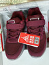 足力健防滑老人鞋冬季新款加絨保暖棉鞋加厚雪地靴媽媽鞋9160 棗紅 38 曬單實(shí)拍圖
