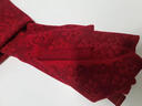 上海故事純羊毛針織圍巾女秋冬中國紅提花圍脖騏驥紅本命年馬年 曬單實(shí)拍圖