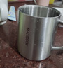 美廚（MAXCOOK）304不銹鋼水杯馬克杯 辦公室喝水泡茶杯子家用雙層口杯防摔500ML 曬單實(shí)拍圖