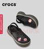 卡駱馳（CROCS）經(jīng)典堆堆洞洞鞋|211355 黑色-001 36/37(220mm) 曬單實(shí)拍圖