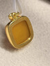 天然蜜蠟吊墜雞油黃琥珀項鏈原創(chuàng  )礦方糖毛衣鏈掛件送女無(wú)事牌真品 【天然雞油黃蜜蠟】吊墜+925銀項鏈秋意 曬單實(shí)拍圖