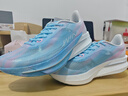 喬丹（QIAODAN）強風(fēng)4運動(dòng)鞋男跑步鞋馬拉松專(zhuān)業(yè)競訓韌彈回饋中考體測跑鞋女 卷云藍/純凈白 -勿忘我-男 40 曬單實(shí)拍圖