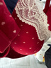 都市麗人蕾絲花邊紅色本命年內衣套裝舒芙蕾透氣舒適聚攏軟支撐美背文胸罩 【紅運禮盒裝】 XL 【80ABC體重建議115-125斤】 曬單實(shí)拍圖