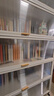 唐輯鋼制書(shū)架書(shū)柜防塵落地多層帶門(mén)鐵藝置物架收納儲物柜六層長(cháng)100 曬單實(shí)拍圖