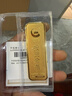 中國黃金（CHINA GOLD）AU9999新款薄片投資金條 100g 曬單實(shí)拍圖