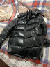 桐系蒙口鵝冬季瑪雅羽絨服男女新款加厚保暖短款面包服可拆帽鵝絨服 黑色（原版原標） 2XL -4碼（145-160斤） 曬單實(shí)拍圖