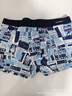 南極人【高品質(zhì)印花】男士?jì)妊澞猩兠奁浇强咕莉Q絲四角短褲頭XL 曬單實(shí)拍圖