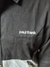 大嘴猴（paul frank）長(cháng)袖襯衫男士春秋季美式純棉襯衣男工裝外套男上衣服 黑色 3XL 曬單實(shí)拍圖