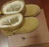 駱駝（CAMEL）雪地靴女冬季新款加絨保暖加厚棉鞋休閑懶人毛毛鞋 L23W275157駝色 38 曬單實(shí)拍圖