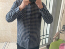 富鋌【高端全棉雙面磨毛】男士襯衫男長(cháng)袖冬季加絨加厚保暖格紋襯衣男 曬單實(shí)拍圖