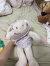 抱抱寶貝（Hugs Baby）兔子玩偶兒童毛絨玩具玩偶公仔抱著(zhù)睡布娃娃兔子女孩生日禮物 紫色花裙【百合兔】 2號身長(cháng)40CM 曬單實(shí)拍圖
