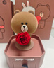 JoyFlower布朗熊永生花玫瑰熊禮盒情人節生日禮物女結婚紀念高級感送女朋友 曬單實(shí)拍圖