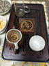 八千行茶盤(pán)托盤(pán)帶排水家用實(shí)竹木小型茶臺一體式辦公室功夫干泡瀝水茶具 曬單實(shí)拍圖