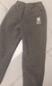 男童加絨褲子秋冬款2025新款一體絨保暖男大童休閑運動(dòng)褲兒童棉褲 幸運簽K灰 130 曬單實(shí)拍圖