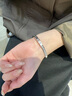 APM MonacoBONHEUR摩斯密碼手鐲銀白色時(shí)尚對鐲送男友新年禮物 曬單實(shí)拍圖