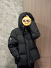 鴨鴨（YAYA）孫穎莎同款珠峰系列羽絨服男女2025冬季新款露營(yíng)抗寒加厚外套HY 黑色 L 曬單實(shí)拍圖