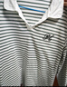 Halo Queen長(cháng)袖T恤女春秋POLO領(lǐng)字母刺繡條紋上衣寬松休閑上衣新品H143T2012 曬單實(shí)拍圖