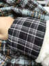 暢印日系袖套高顏值可愛(ài)格子袖套秋冬女款辦公室羽絨服長(cháng)款上班族 黑色大格袖套一對 曬單實(shí)拍圖
