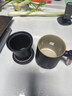京東京造茶杯便攜式黑陶茶泡茶壺茶杯功夫茶具辦公杯隨身茶壺容量400ml 曬單實(shí)拍圖