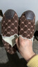 FOOTOPPO一腳蹬豆豆棉鞋女加絨豆豆鞋棉拖鞋冬季加厚樂(lè )福鞋女士平底保暖鞋 曬單實(shí)拍圖