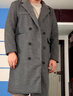 Homlean毛呢大衣男秋冬韓版中長(cháng)款高級感英倫風(fēng)呢子外套風(fēng)衣HB52深灰2XL 曬單實(shí)拍圖