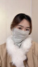 圣蘇薩娜防曬面罩女夏季戶(hù)外騎行面罩掛耳女士遮臉護頸防曬口罩 氣質(zhì)灰 曬單實(shí)拍圖
