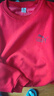 皮爾卡丹（pierre cardin）秋冬新款男士衛衣純棉t恤打底衫加絨加厚保暖圓領(lǐng)長(cháng)袖男 波斯紅 加絨 2XL 180碼【建議140斤-155斤】 曬單實(shí)拍圖