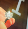奢珠經(jīng)典六爪鉆石戒指培育鉆戒女鉑金PT950時(shí)尚求婚鉆戒【可定制】 【重金版】1克拉 D/VVS/3EX/N【上海IGI+GIC雙證書(shū)】 曬單實(shí)拍圖
