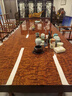 美優(yōu)居巴花實(shí)木大板茶桌椅組合原木實(shí)木餐桌辦公桌會(huì )議桌整塊茶臺 1.6米巴花大板茶桌+1主椅+4客椅+茶水柜 曬單實(shí)拍圖