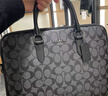 蔻馳（COACH）男士公文包單肩斜挎包C紋老花郵差包pvc配皮商務(wù)通勤 CJ630 QBO4G 曬單實(shí)拍圖