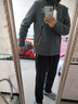 馬孔多（macondo）跑步套裝軟殼外套軟殼長(cháng)褲秋冬運動(dòng)套裝 未來(lái)灰+黑色 男 2XL 曬單實(shí)拍圖