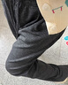 禾戀淑褲子女春秋寬松闊腿褲直筒休閑褲女褲運動(dòng)黑色長(cháng)褲山本褲小個(gè)子 軟軟糯米褲【深灰】 M 【建議80-100斤】 曬單實(shí)拍圖