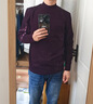 雅戈爾（YOUNGOR）【全羊毛】2025毛衫 酒紅 L 105cm 【偏小,建議拍大一碼】 曬單實(shí)拍圖