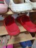 樸西新款踩屎感女士室內涼拖鞋居家軟底防滑浴室 樹(shù)莓紅 39-40 曬單實(shí)拍圖