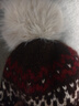CACUSS帽子冬季女可愛(ài)毛線(xiàn)帽費爾島風(fēng)針織帽堆堆護耳保暖帽子女騏驥紅 曬單實(shí)拍圖