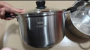 京東京造304不銹鋼湯鍋煮鍋泡面鍋家用【直身防溢大容量】電磁爐通用24cm 曬單實(shí)拍圖