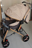 豪威 嬰兒推車(chē)可坐可躺雙向便攜嬰兒車(chē)0-3歲輕便BB手推車(chē)（全車(chē)可水洗） 卡其色+旗艦款+可坐躺雙向+音樂(lè )餐盤(pán)（全車(chē)可水洗） 曬單實(shí)拍圖
