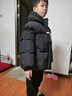 圖圖小象兒童羽絨服90白鴨絨三防短款加厚外套冬裝女童保暖上衣男童羽絨服 黑色短款 160 身高約160cm 曬單實(shí)拍圖